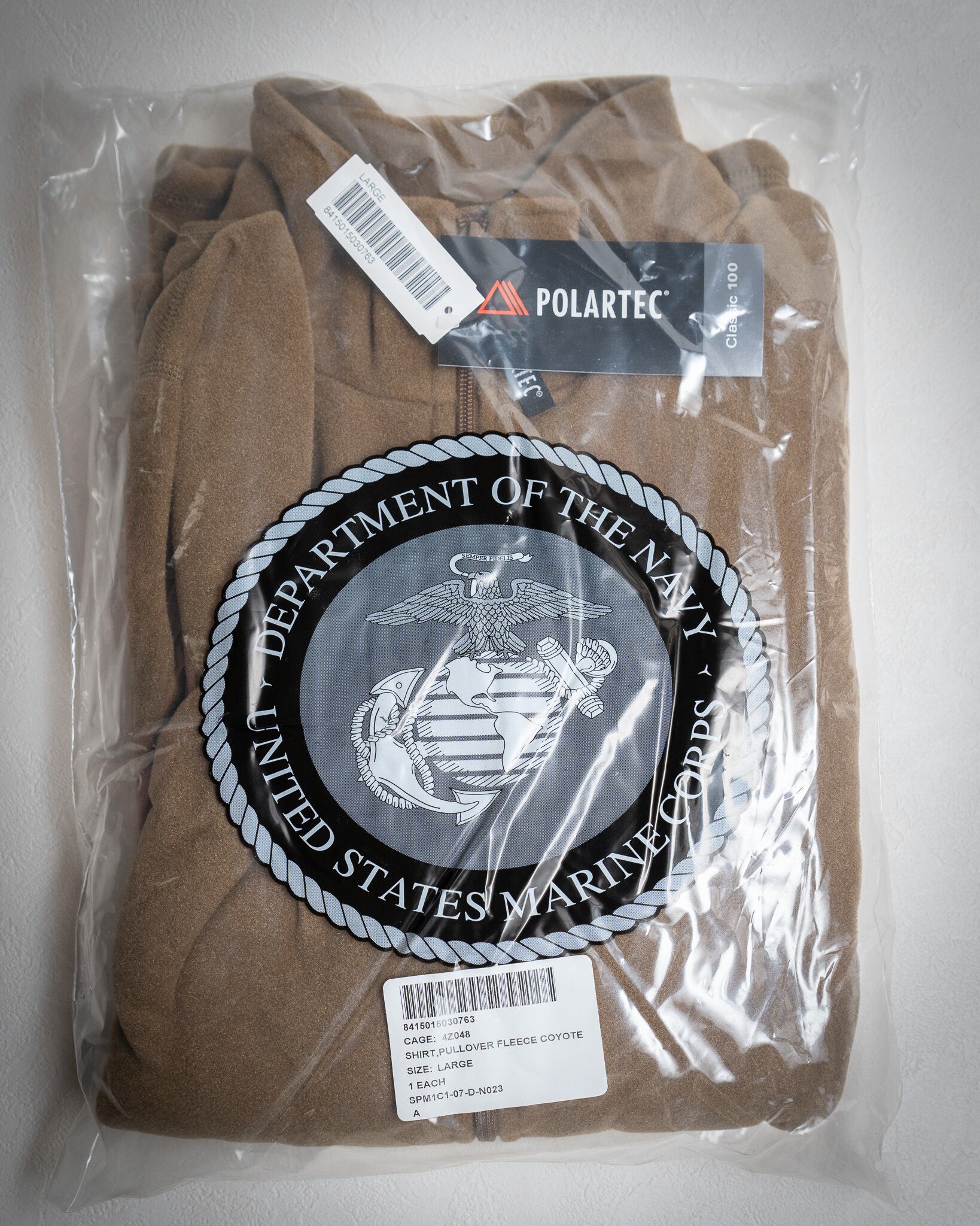 DEADSTOCK】USMC Polartec Pullover Fleece 