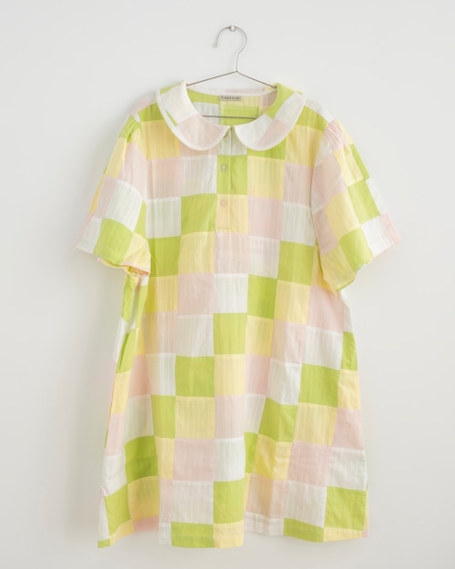 《FISH & KIDS 2026SS》PASTEL PATCHWORK DRESS / PASTEL / WOMAN
