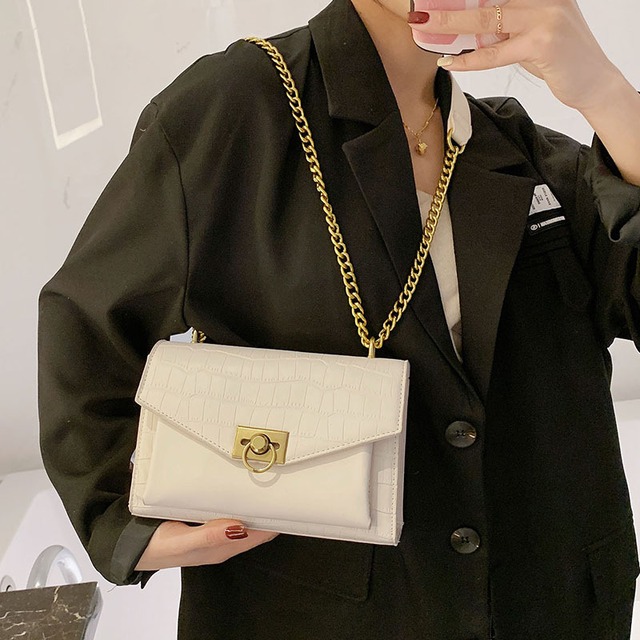 スタイルオータムウィンターチェーン 秋物 冬物 スクウェア メッセンジャーバッグ Tiancai_Wing_Bag24859026924