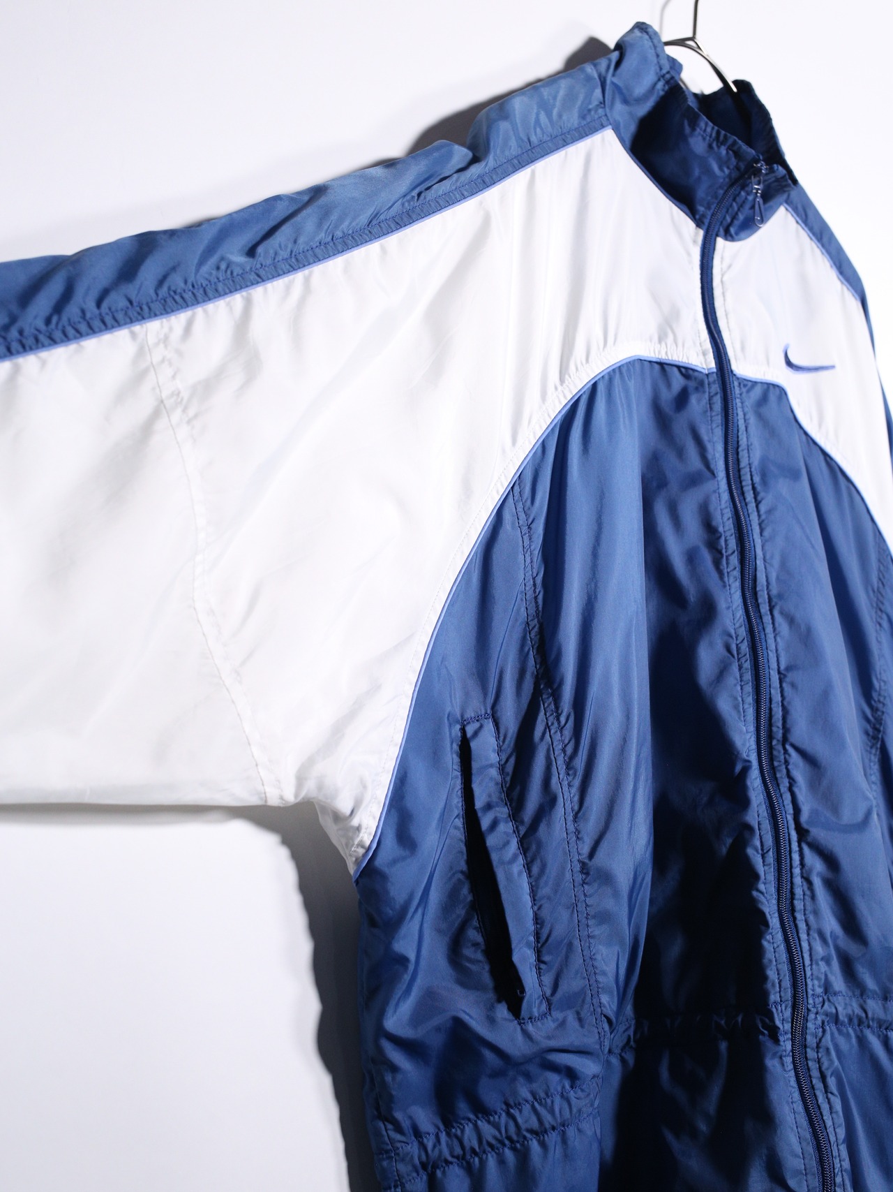 “NIKE” embroidery logo design switching nylon jacket - 13