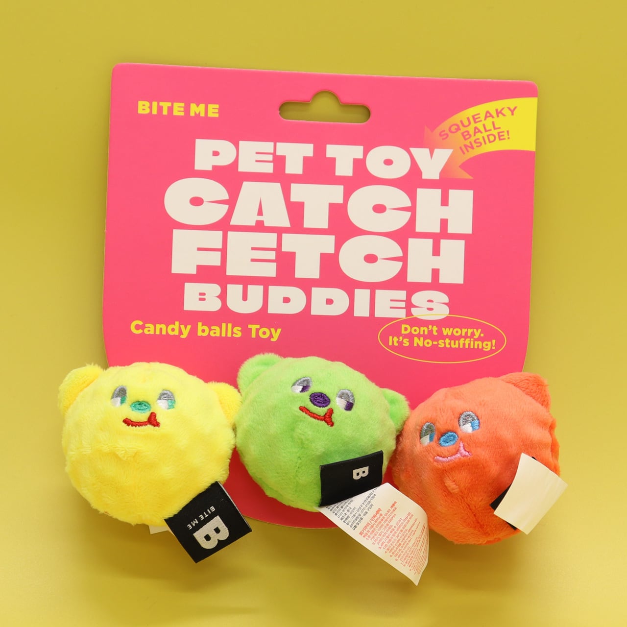 BITEME くまキャンディーボール 3個セット ペット 犬 おもちゃ