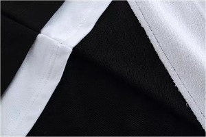【トップス】高品質ゆったりとしたリッピングヘムフェイク2ピースの長袖Tシャツ2110122300N