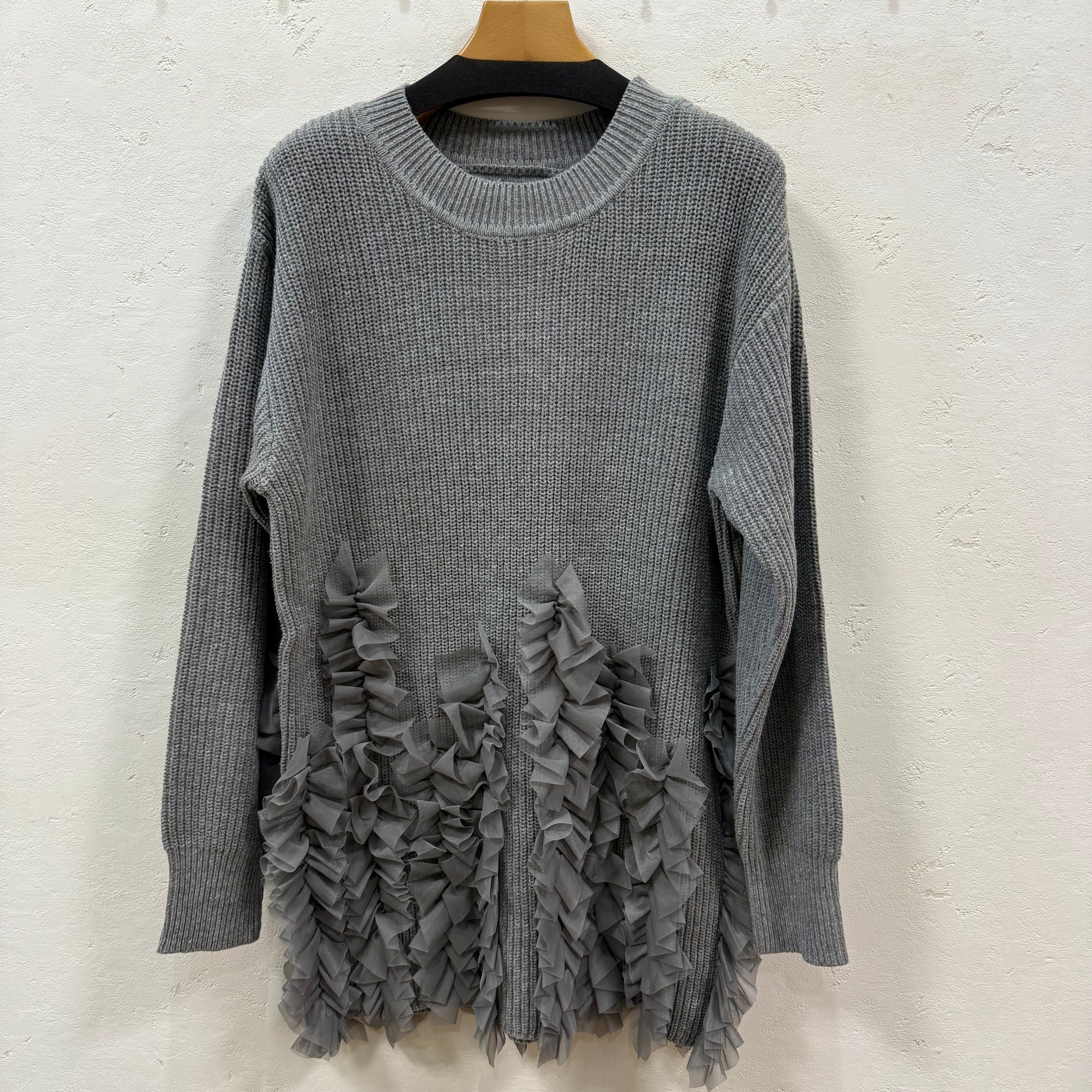 osmosis チュールフリルニットプルオーバー(P) | whispermusee