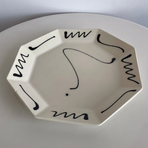 80s octagon paint plate