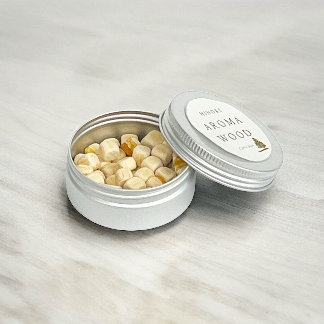 檜デフューザー・小粒缶入り | cypressjapan-サイプレスジャパン