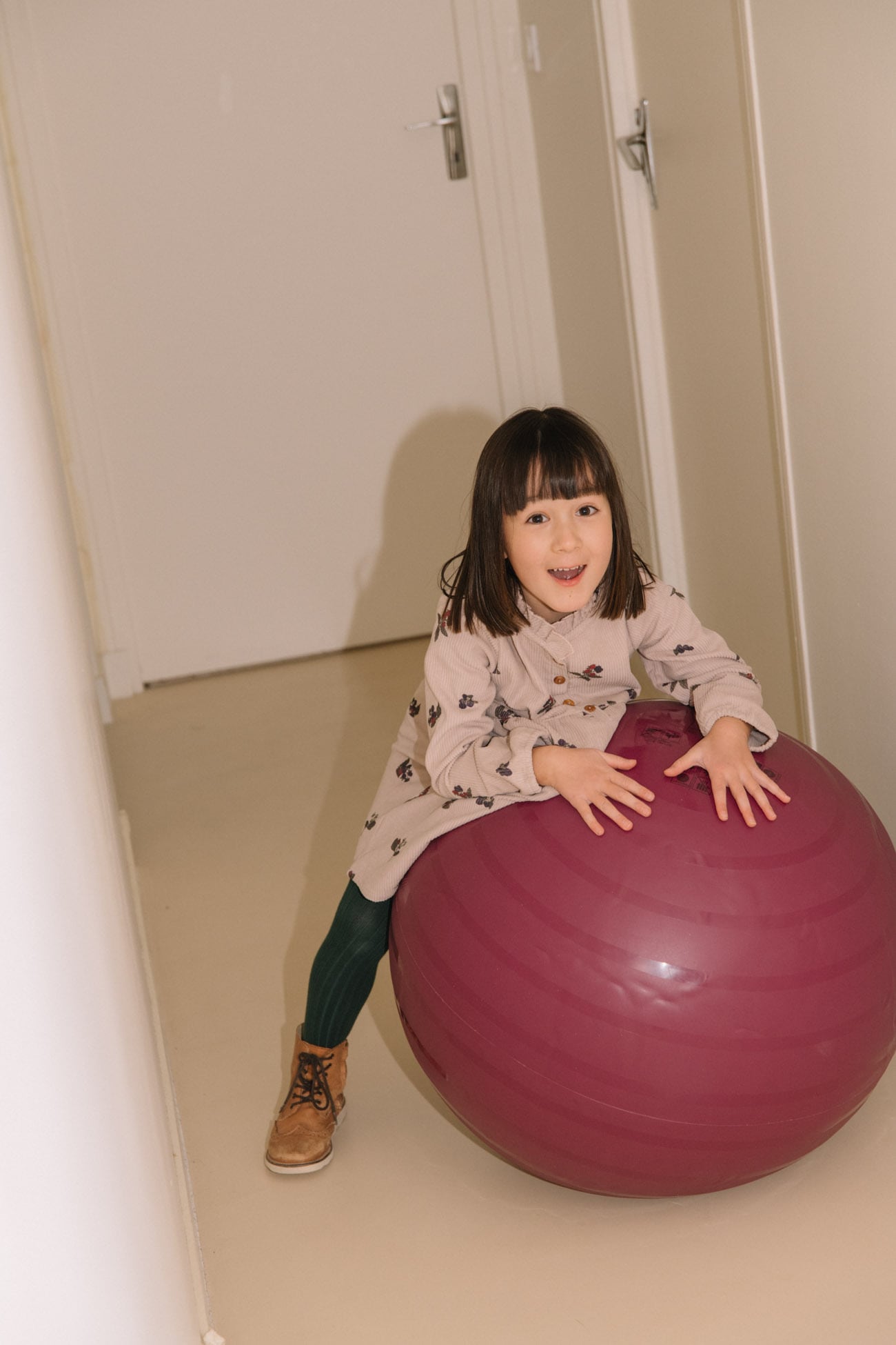 VERMONT DRESS LIGHT MAUVE / BLACKBERRIES (24M)【STUDIO BOHEME