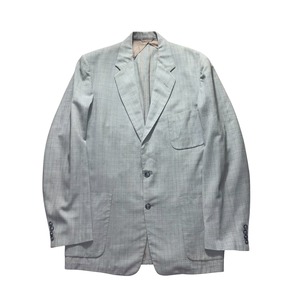 vintage 1950’s peppermint green color nep plaid fabric rayon mix set-up suits