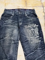 00's design short denim pants