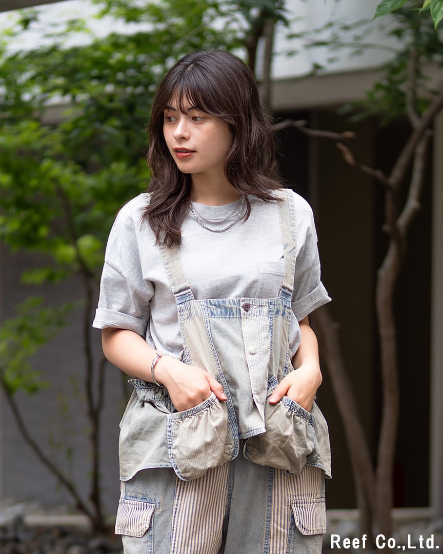 3.1 Phillip Lim デニムビスチェ XS パネルHICKORYデニムビスチェ】 ST