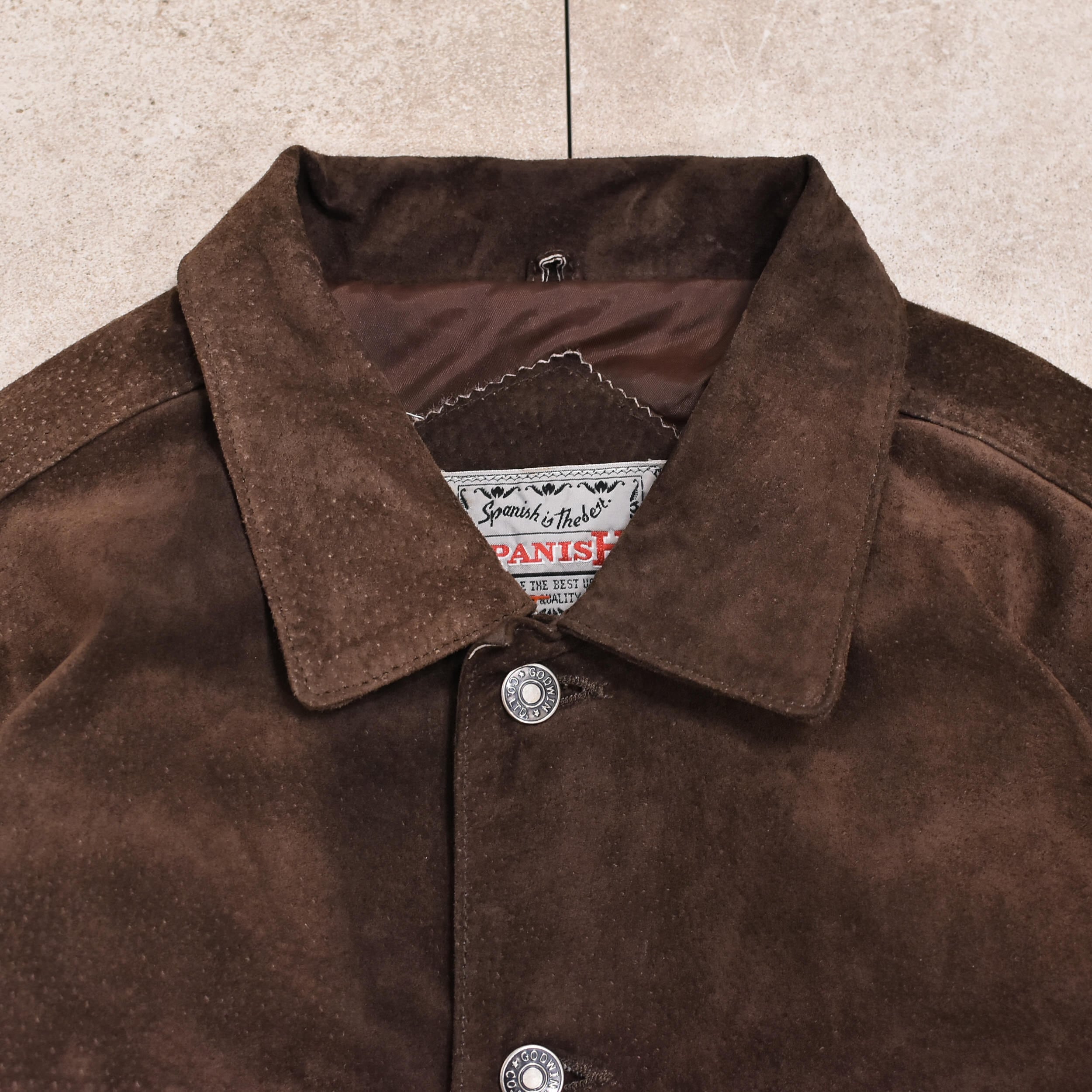 80~90s Suede leather tracker jkt | 古着屋 grin days memory 80~90s Suede leather tracker jkt | 古着屋 grin days memory