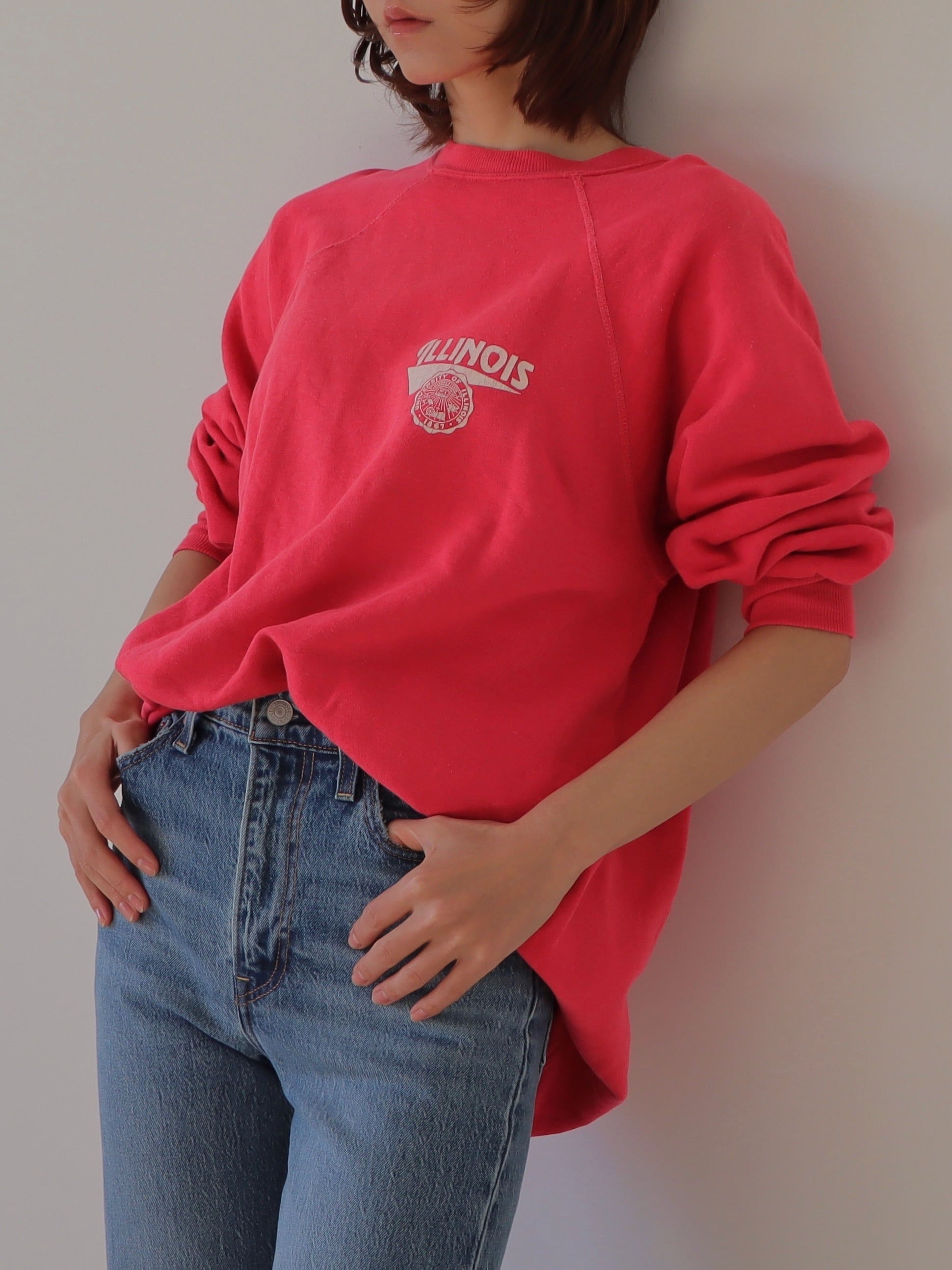 ●ILLINOIS university print sweatshirts