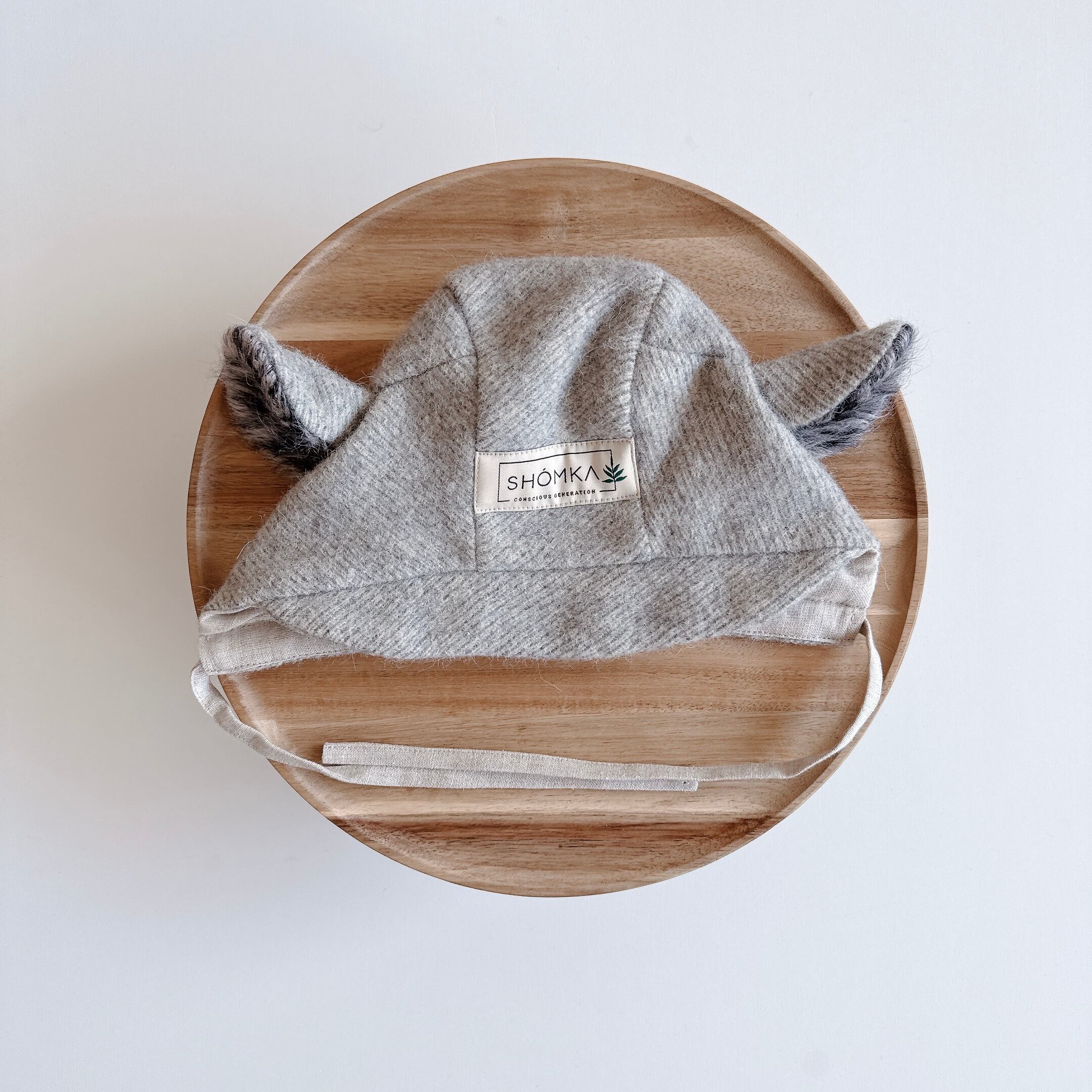 shomka ♡ wool bonnet puppy 51cm confetti