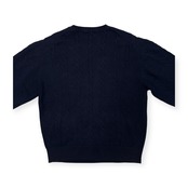J.PRESS ジェイプレス ケーブル編み コットンニット セーター サイズ L /メンズ/ネイビー