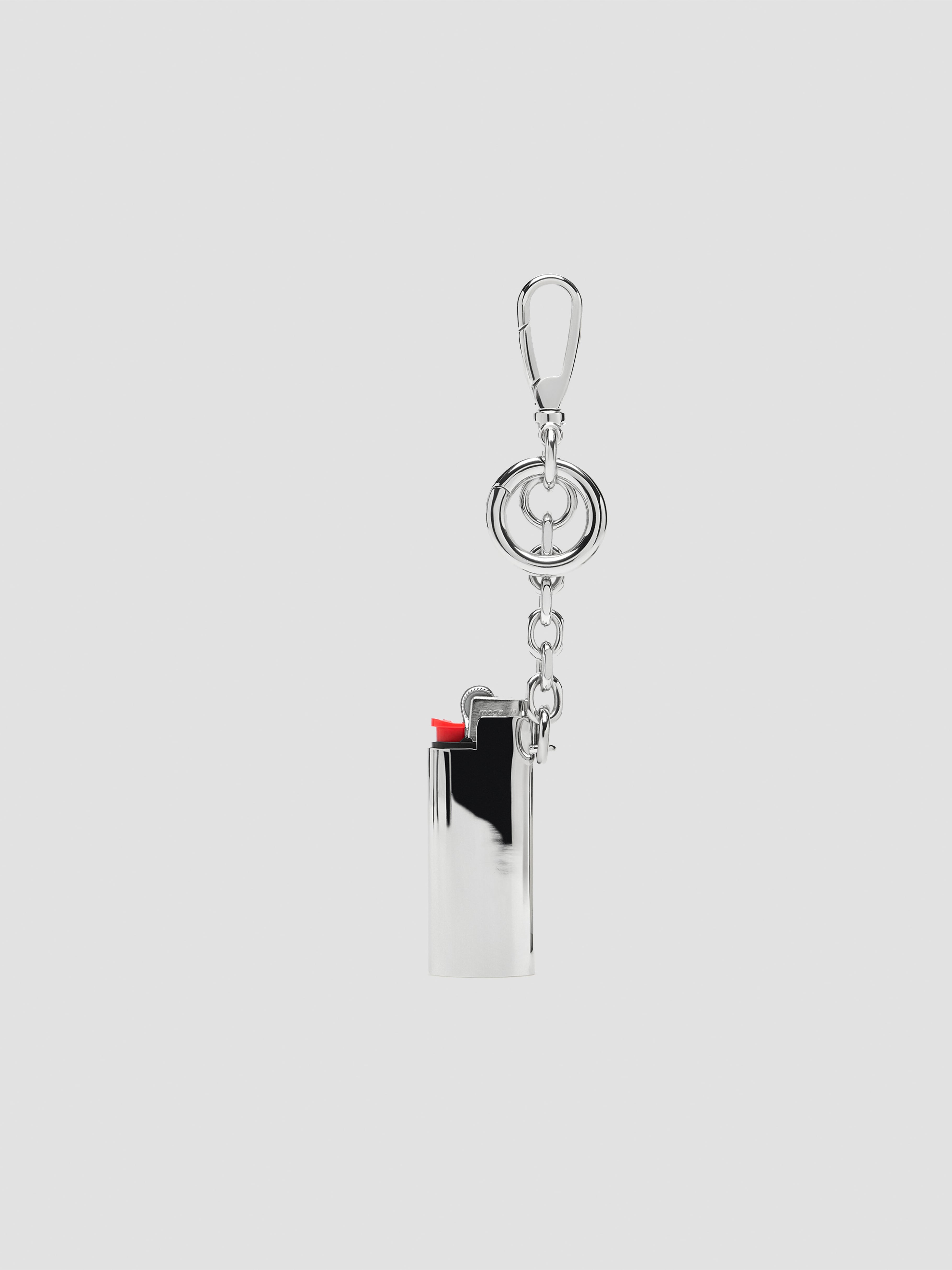 MAISON MARGIELA KEYRING LIGHTER CASE SMALL Silver