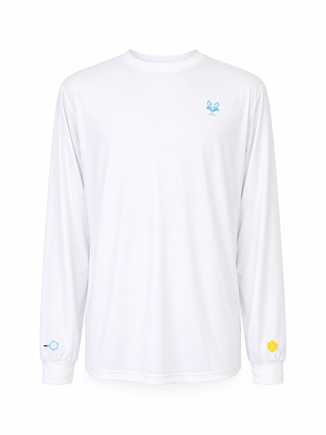 Breakfox レディースロングスリーブTシャツ ホワイト