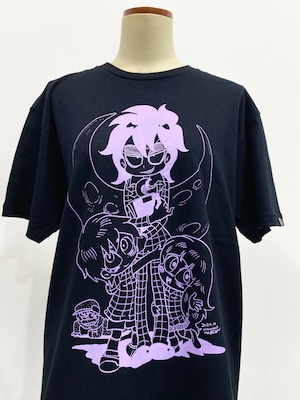 【ビーム25周年描き下ろし企画】七野ワビせん「ナイトメア・ファミリー」Tシャツ