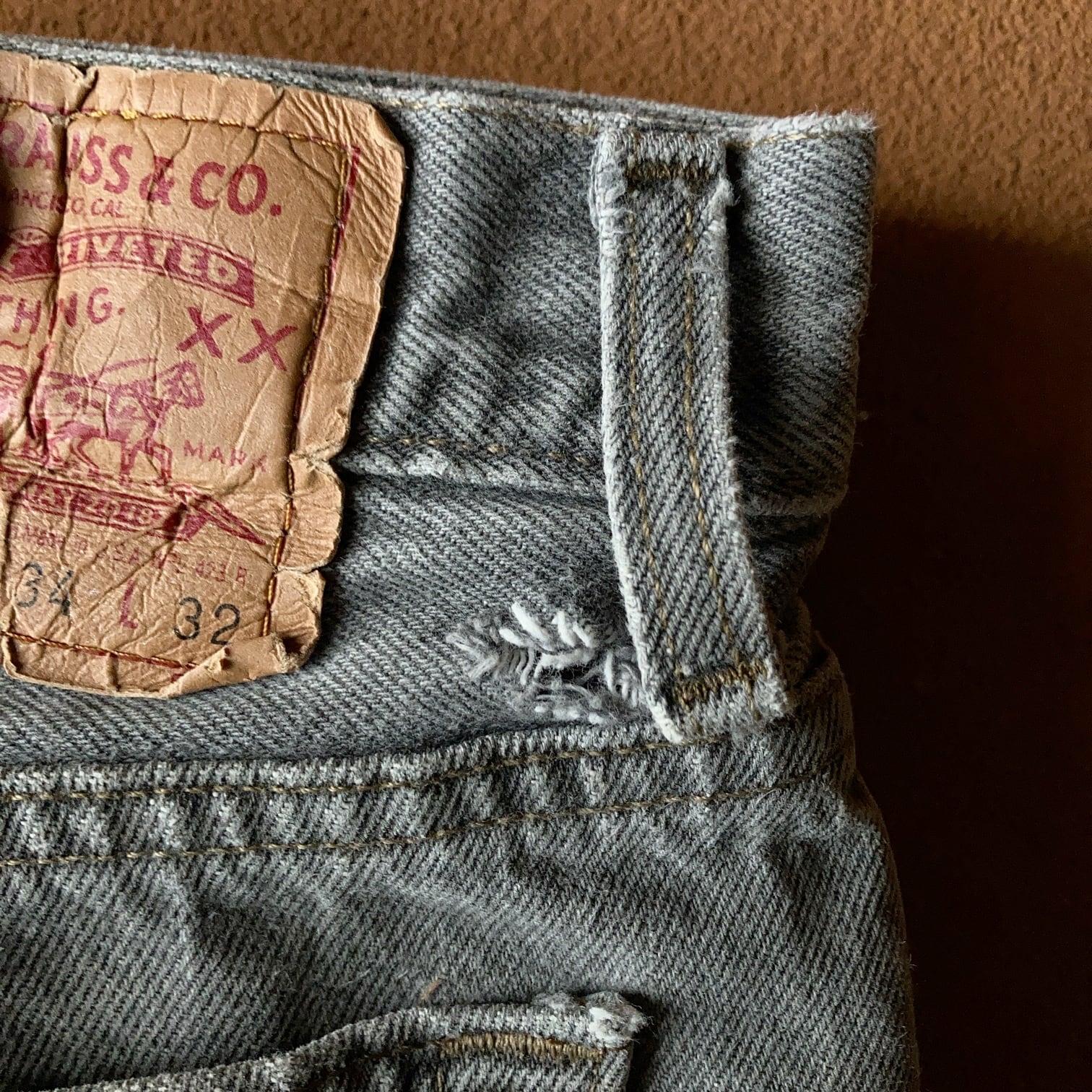 90's Levi's 501 グレー デニムパンツ USA製 W34 L32【1029A34 90's Levi's 501 グレー デニムパンツ USA製 W34 L32【1029A34