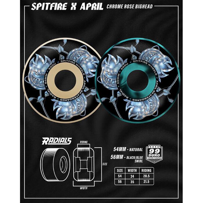 SPITFIRE X APRIL BIGHEAD ROSE RADIAL F4 99D スピットファイアー