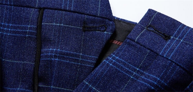 エムエフエディトリアル　スーツ　セットアップ　3ピース　ネイビー　Y5　チェック スーツ/スリーピーススーツ ｜m.f.editorial | TAKA-Q ONLINE