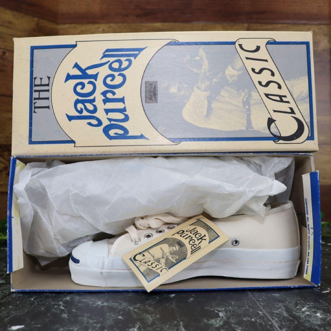 デッドストック コンバースジャックパーセルクラシック 80's 白 25.0新品 デッドストック コンバースジャックパーセルクラシック 80's 白 25.0