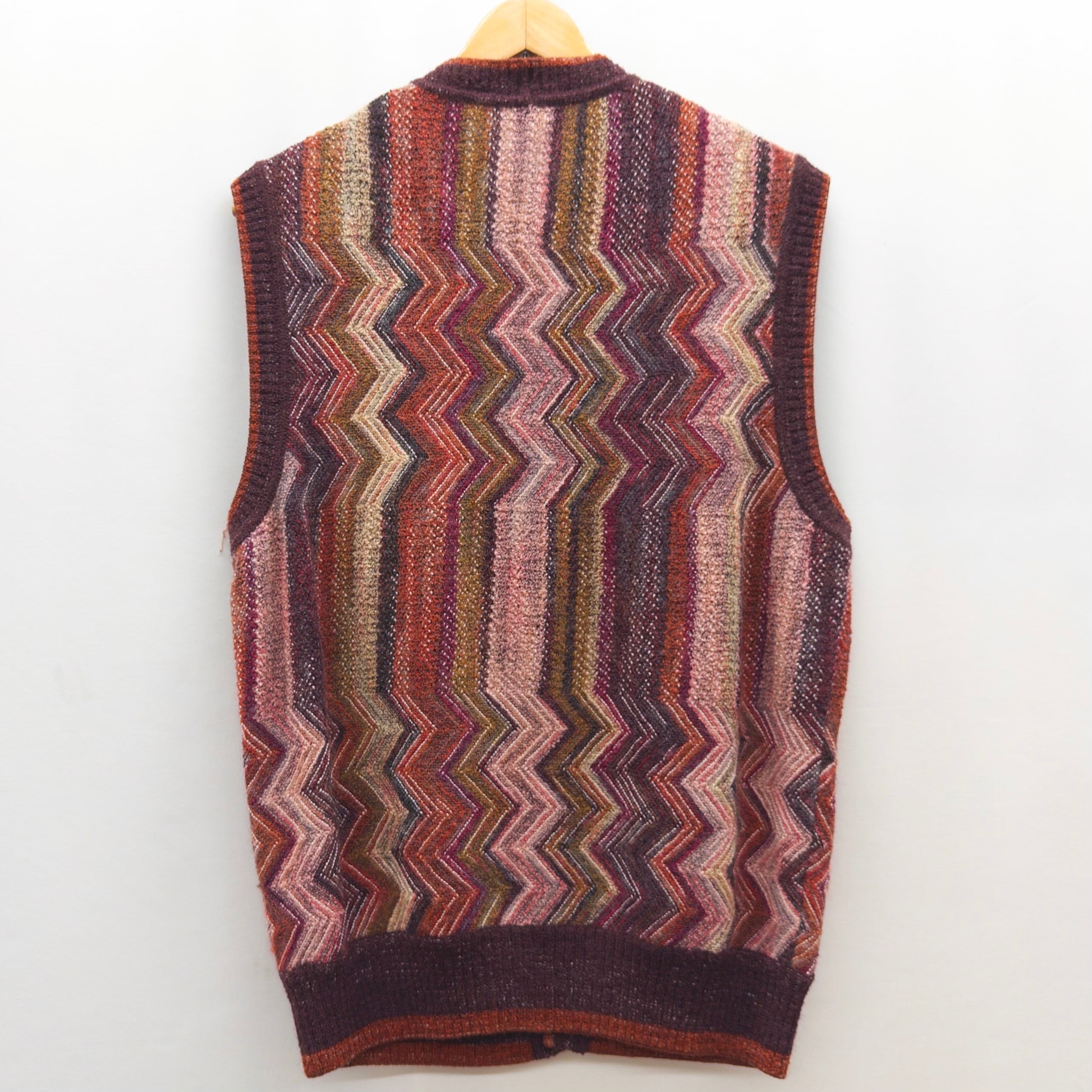 MISSONI ミッソーニ コットンニットベスト PARIS MISSONI】KNIT VEST ニットベスト ミッソーニ | no pain no gain(ノー