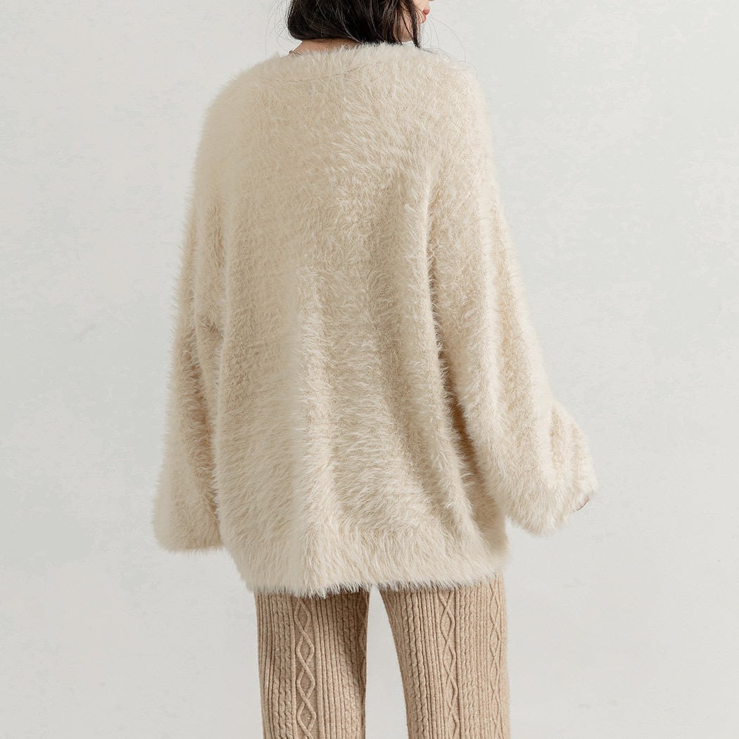 【完売品】シャギーカーディガン 宅配便】シャギーニットカーディガン／tops2074 | DAY CLOSET