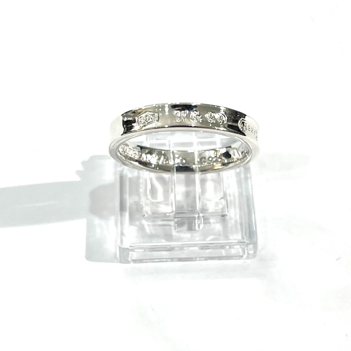 TIFFANY&CO】 【17号 】2724 細T&CO ナローシルバー925ヴィンテージ