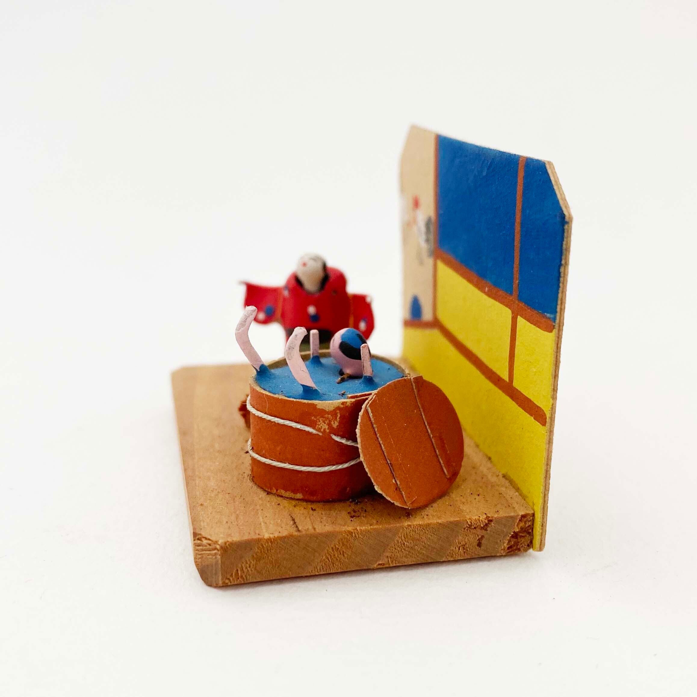 豆玩具「風呂屋」下駄なし裸足