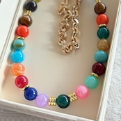 【 HARPER PERLES MULTICOLORE(ハーパーパール) 】スマホストラップ 40cm ラコックフランセーズ la coque francaise 携帯チェーン スマホ ストラップ 首飾り スマホショルダー 携帯ストラップ 携帯ホルダー ネックレス 全機種対応 おしゃれ かわいい フランス直輸入