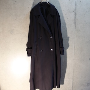 Black Poly Trench Coat