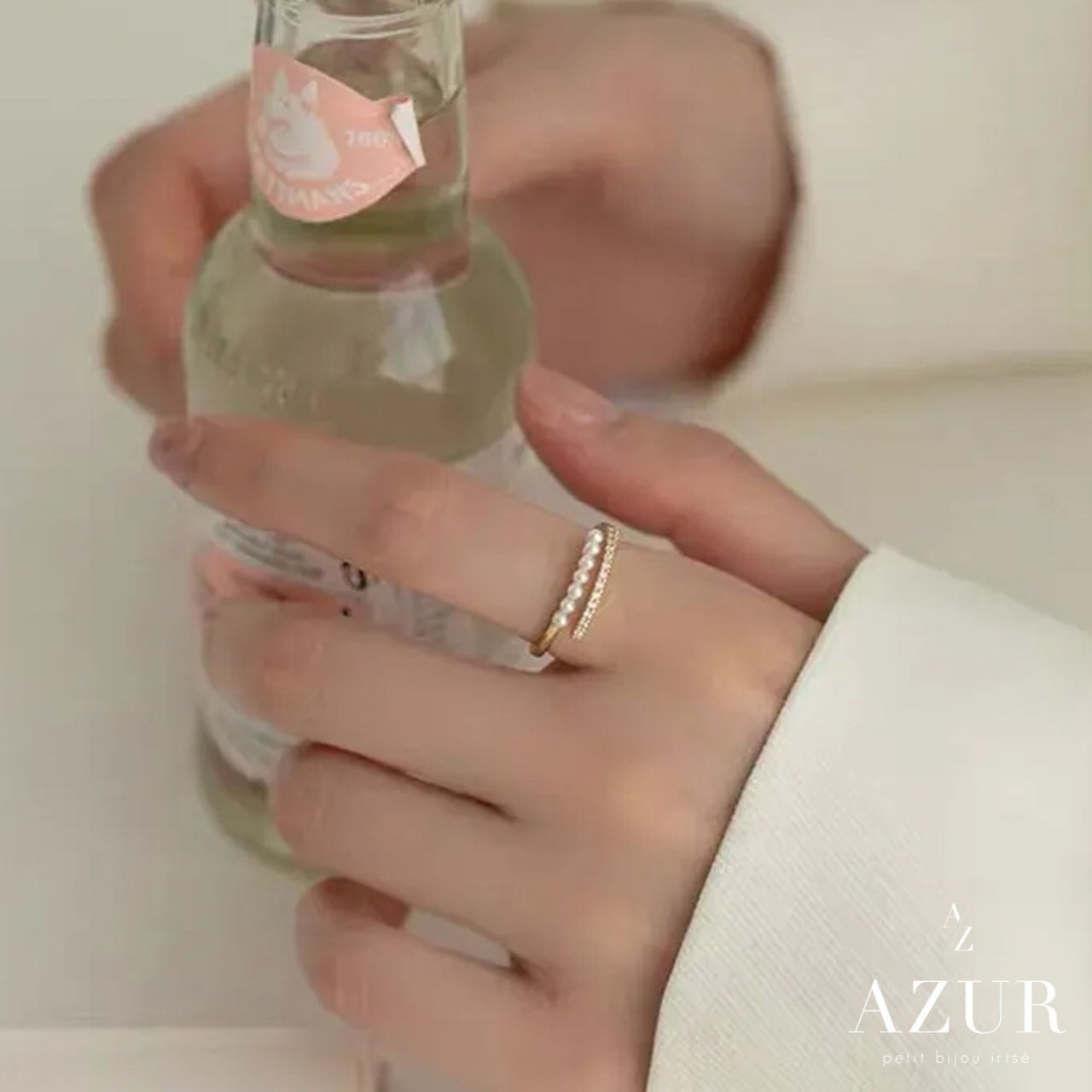 ジルコニアパールリング