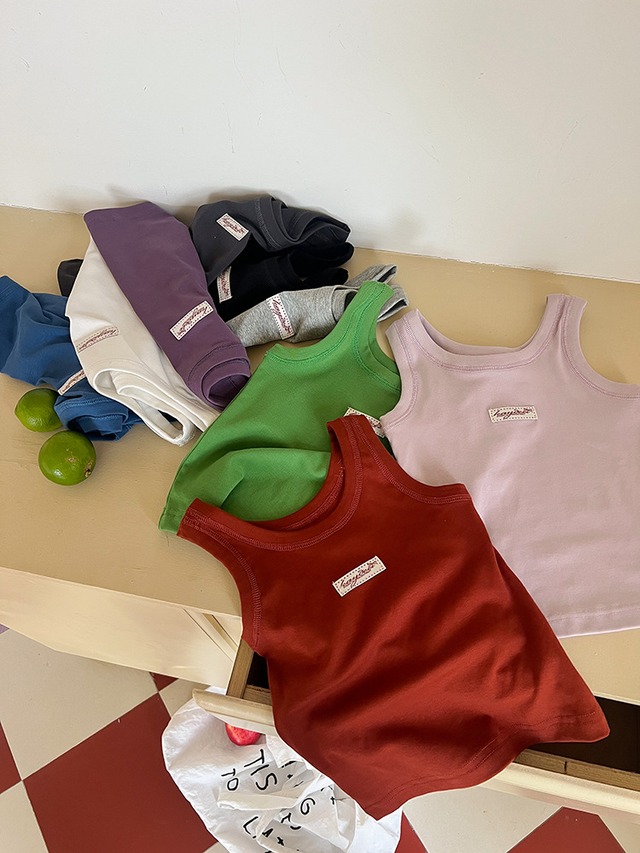 【KID】レタリングラベルノースリーブTシャツ - 14