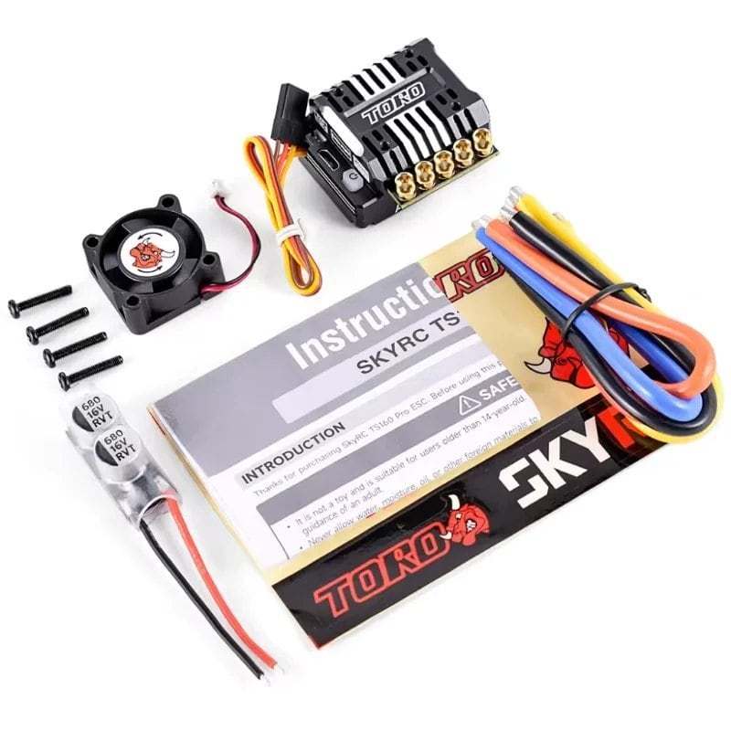 SKYRC TORO TS160 160A ブラシレスセンサー付き ESC SKYRC TORO TS160 160A ブラシレスセンサー付きESC - 6V/7.4V BEC | 1