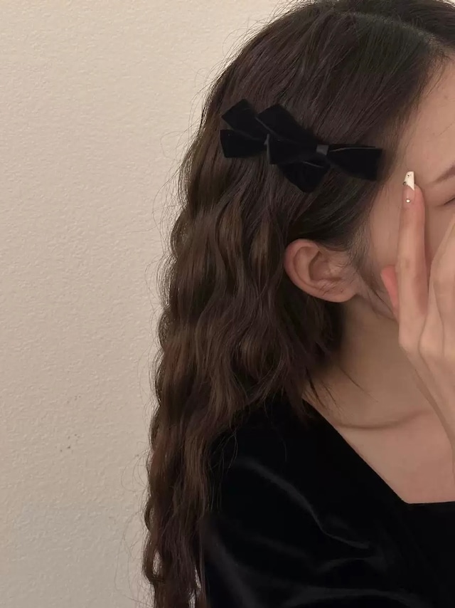 【即納商品】velvet ribbon pin