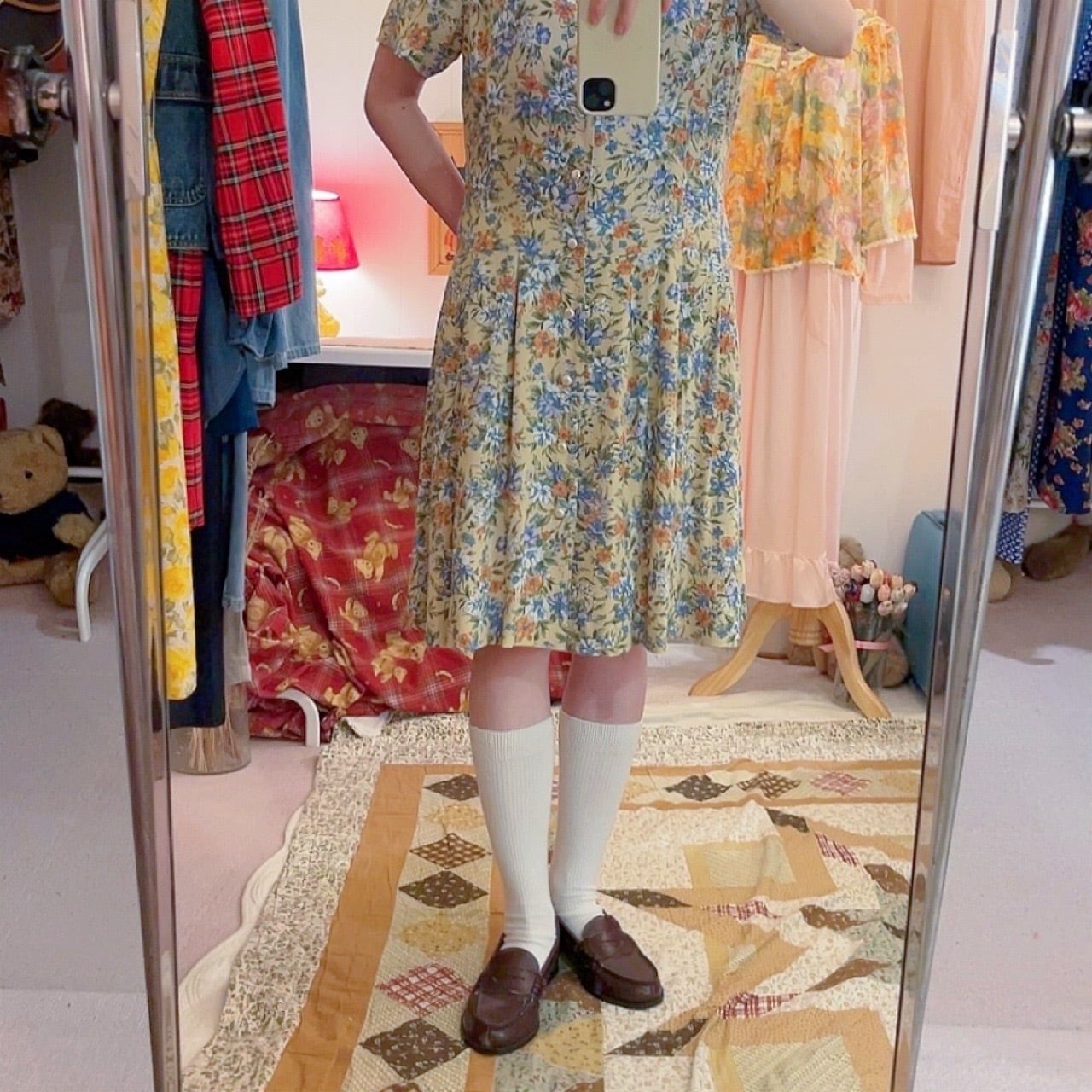 KEITH / lace collar flower one-piece