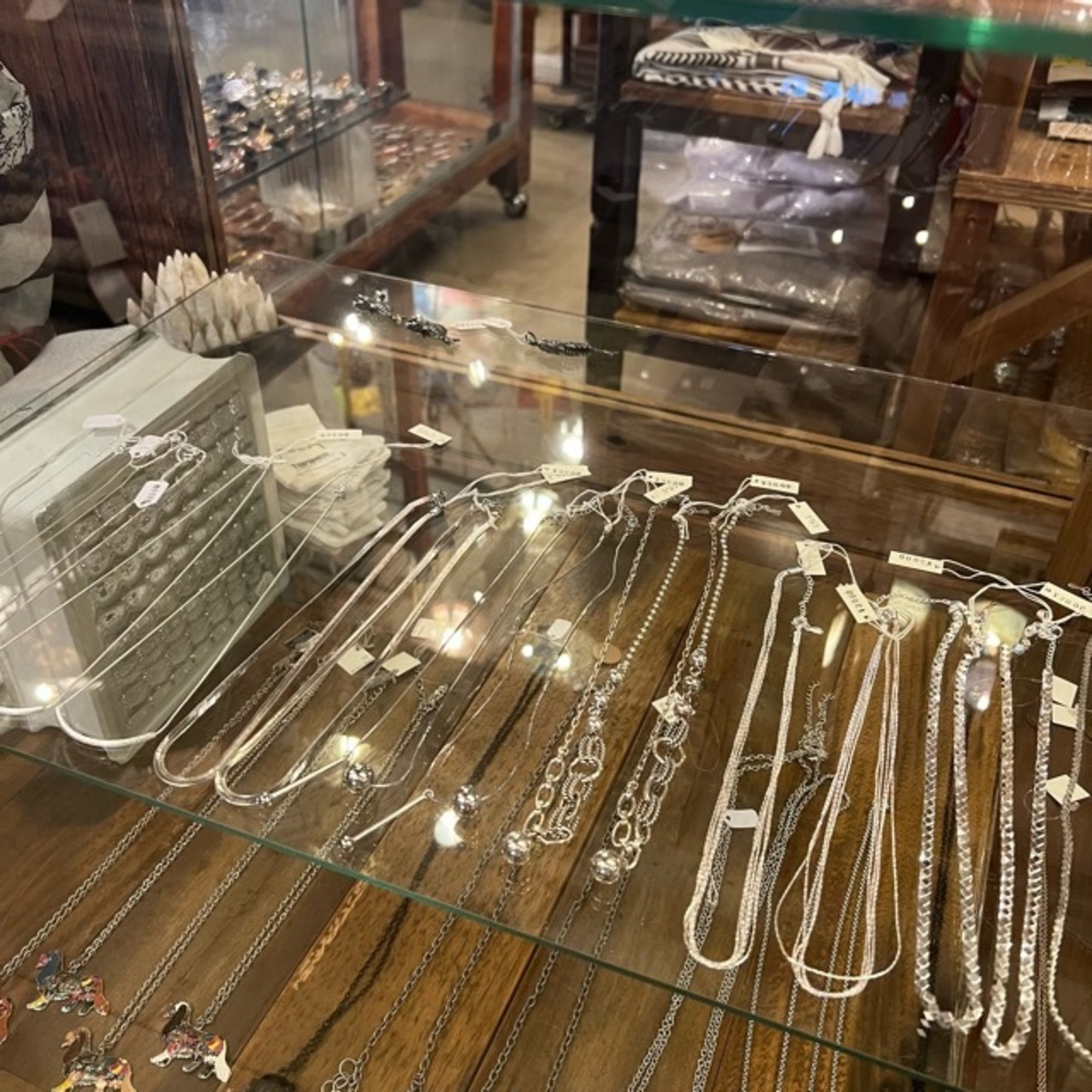 TOPANGA Jewelry　Silver Five-strand necklace　シルバー5連ネックレス　シルバー　ネックレス　シンプル　silver　necklace　simple