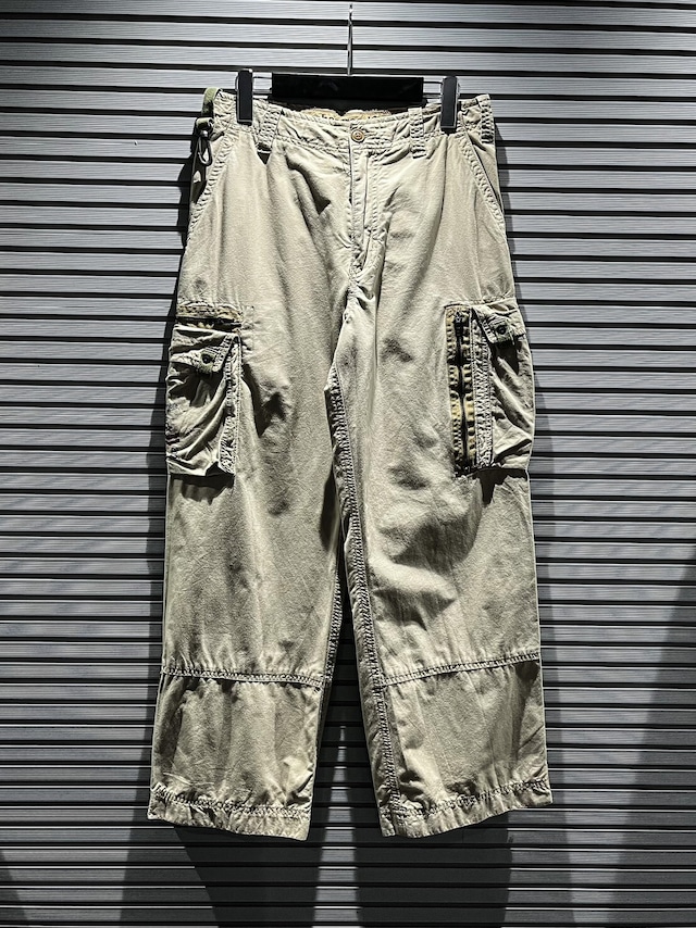 【X VINTAGE】Zip Gimmick Vintage Cargo Trousers