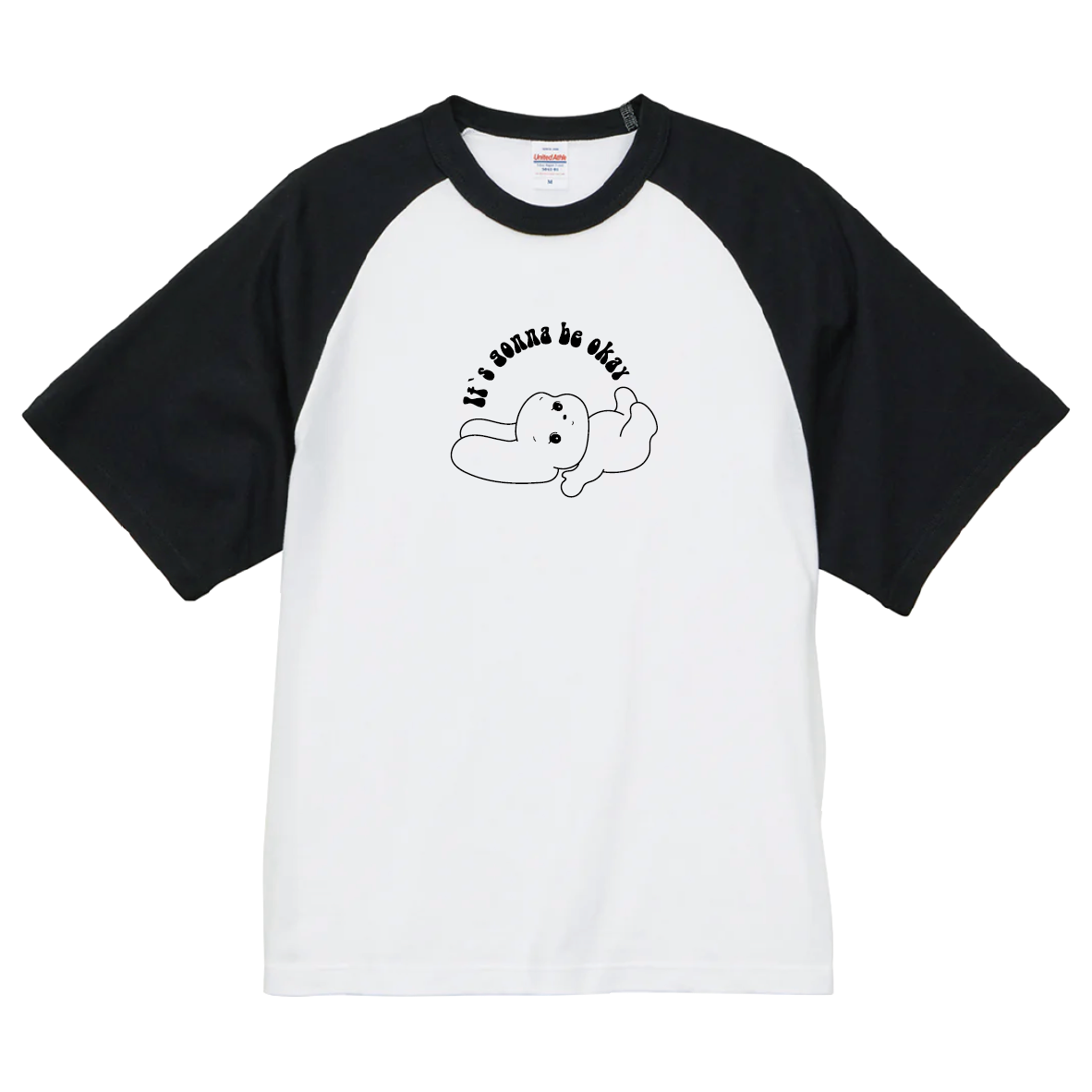 90s BABIES・寝転びシラタマ /ラグランTシャツ