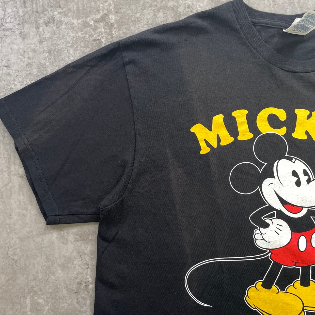 00年代 MICKEY MOUSE ミッキーマウス アーチロゴ Tシャツ メンズL 古着