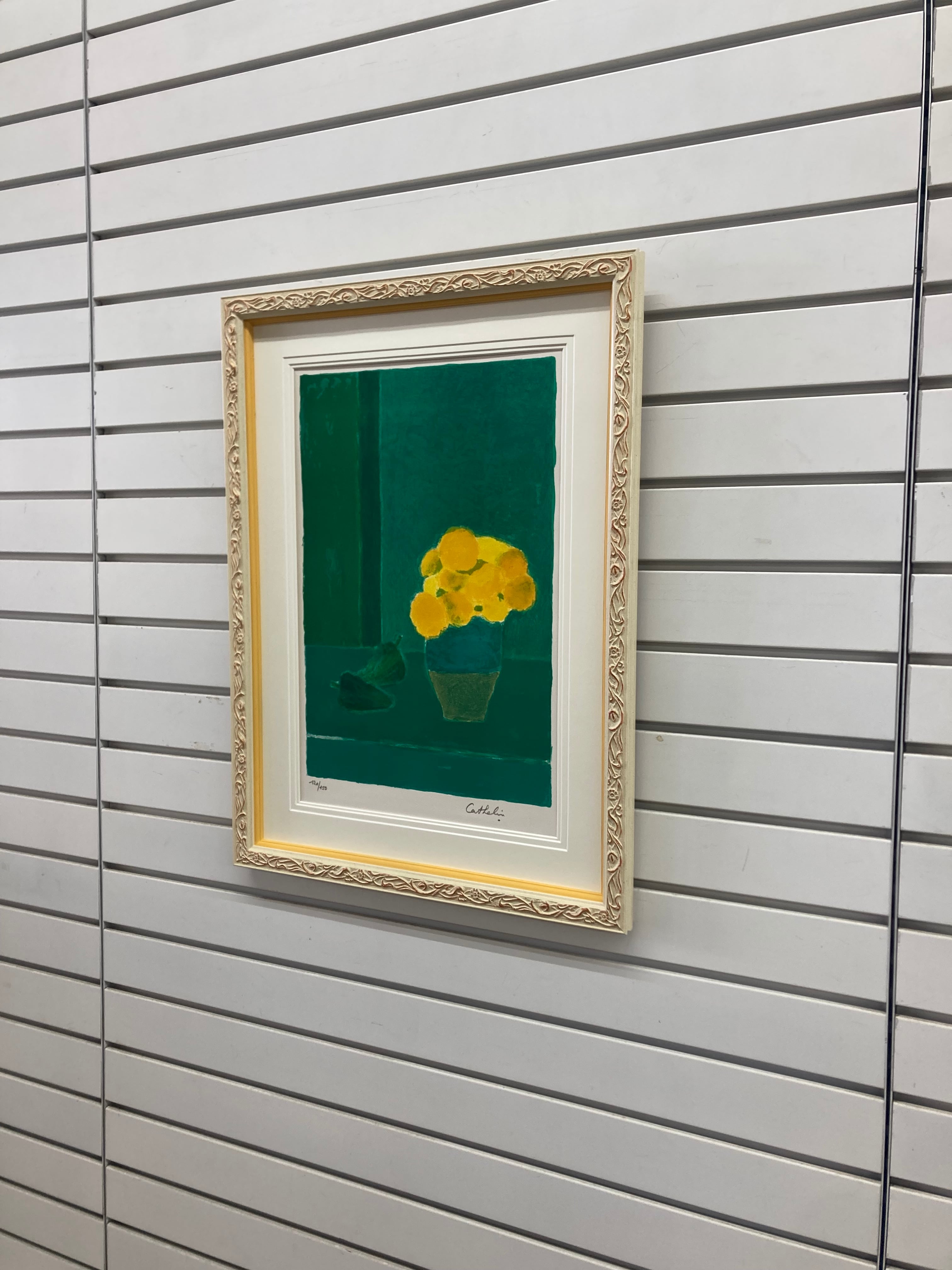 ベルナール カトラン「インドバラとピーマン」 リト 大島画廊