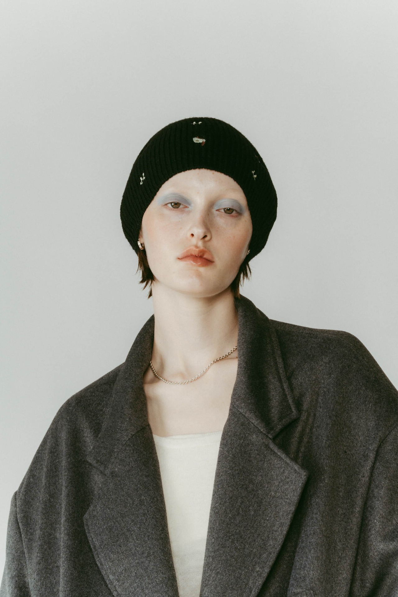 K Motif Beanie / BLACK - 2