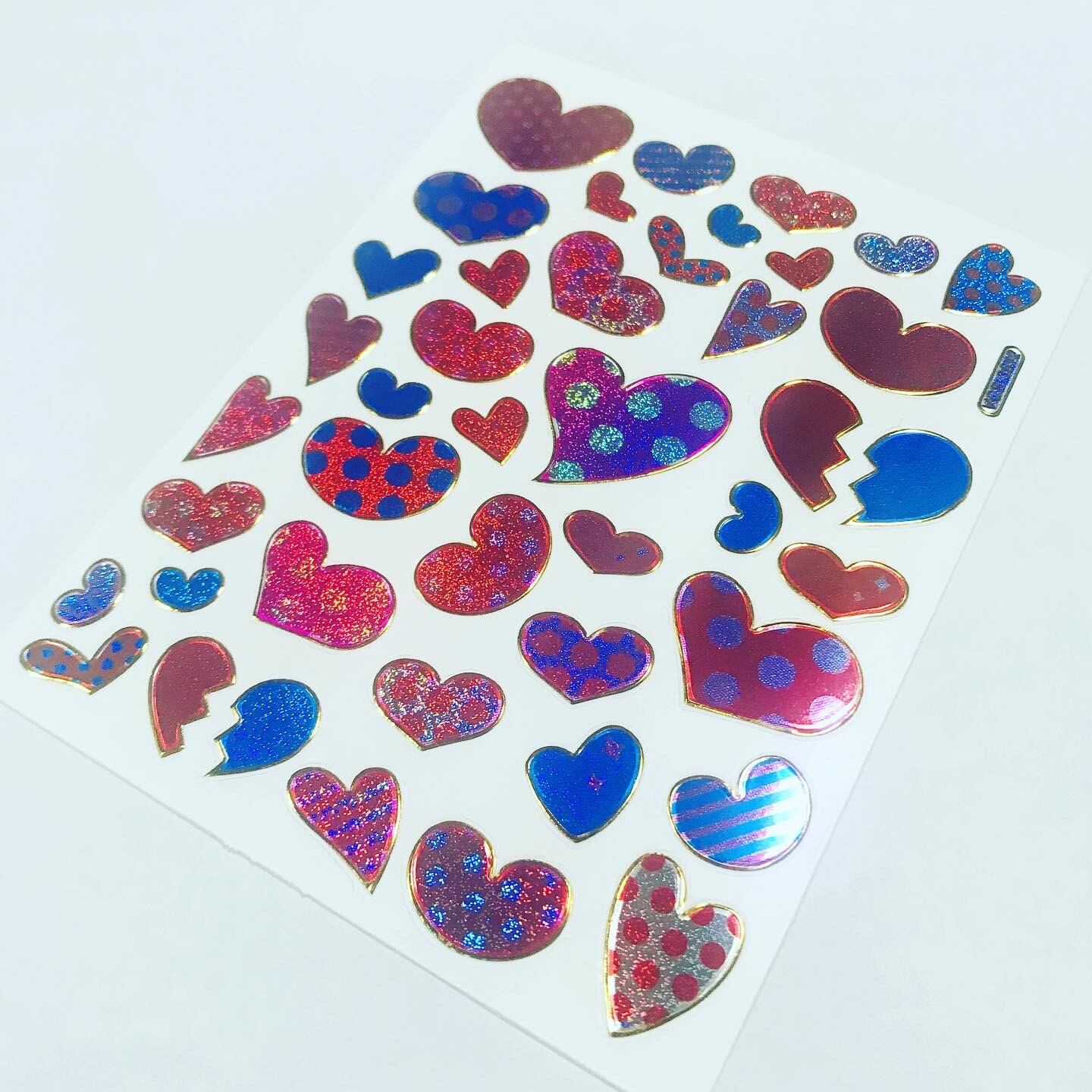 23 ドットハート レトロキラキラシール VCS-3612 VCS01