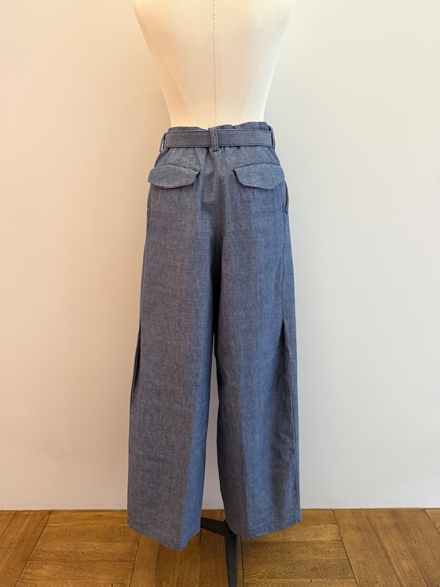 jonnlynx/JL226-PT845 gachya belt denim pants indigo
