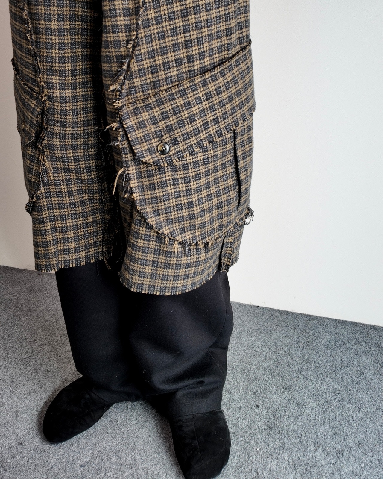 【26/AW STRONGTHE】MOSS / LAYERED POUCH CARGO PANTS