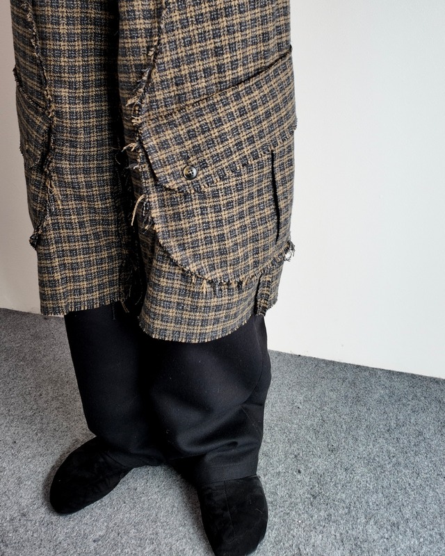【26/AW STRONGTHE】MOSS / LAYERED POUCH CARGO PANTS