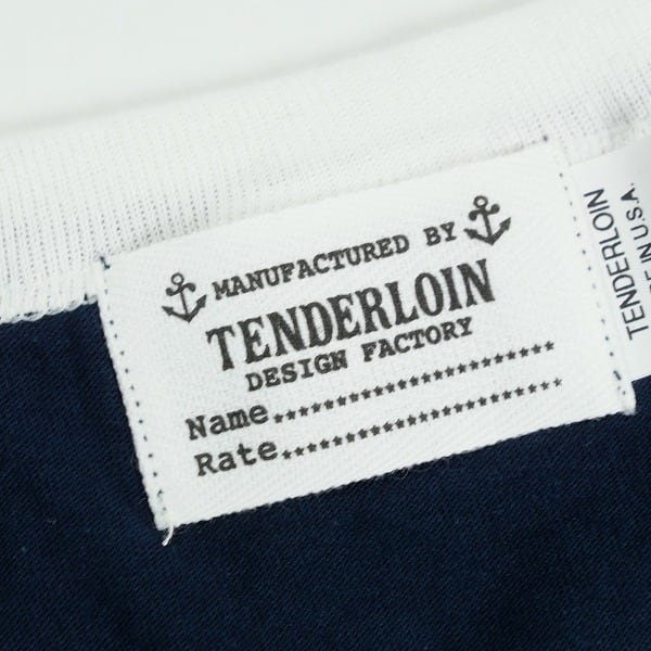 Size【M】 TENDERLOIN テンダーロイン TRIM TEE NAVY リンガーTシャツ