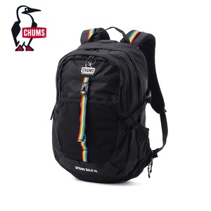 CHUMS チャムス スプリングデール25 バックパック 25L｜軽量・多機能・レインカバー付き｜アウトドア・旅行・タウンユース対応  CH60-4098 BlackRainbow