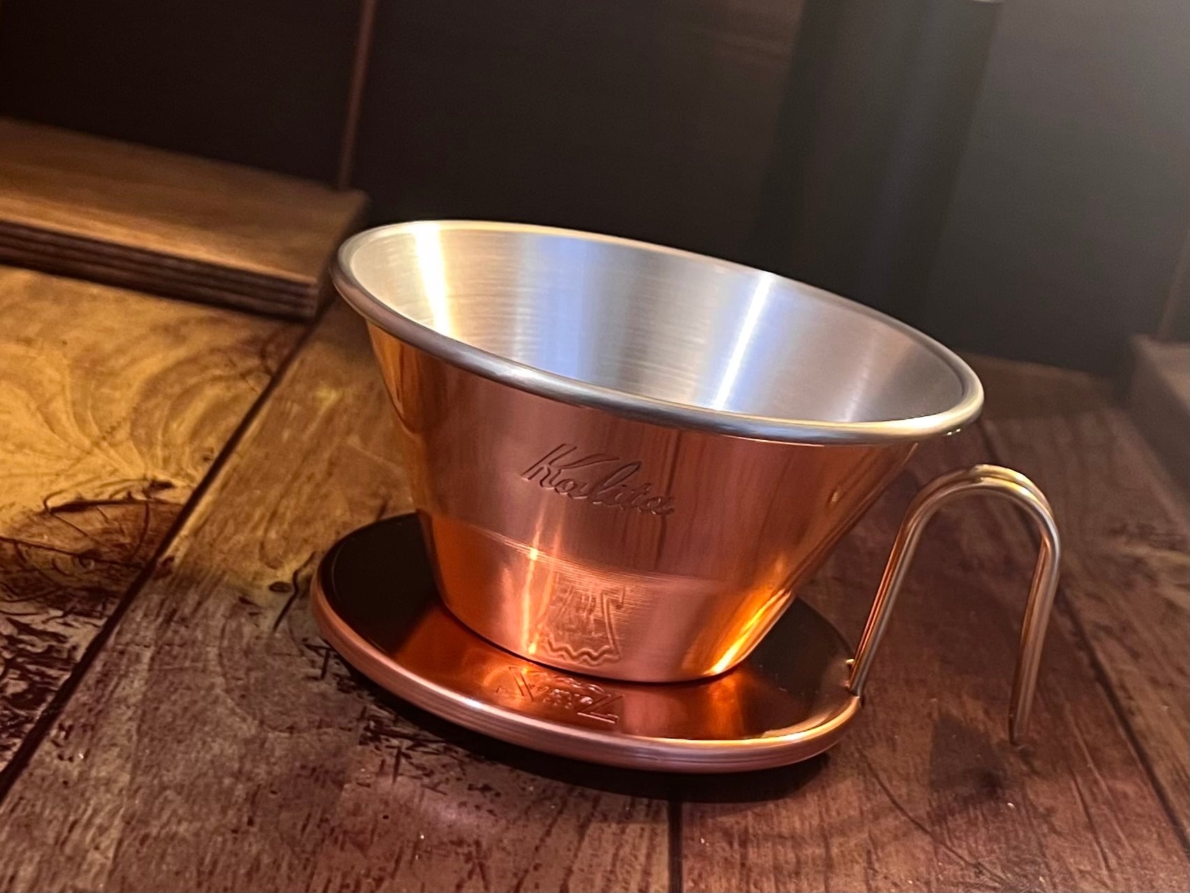 かりんとう　タッパーウェアウエーブ＆ММボール（大） TSUBAMEウェーブドリッパー WDC-155（1〜2人用／銅製） | kalita