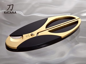 OH!VAL CIGAR CUTTER "KATANA" GOLD／オーバル シガーカッター"刀（カタナ）"ゴールド（葉巻用ハサミ）