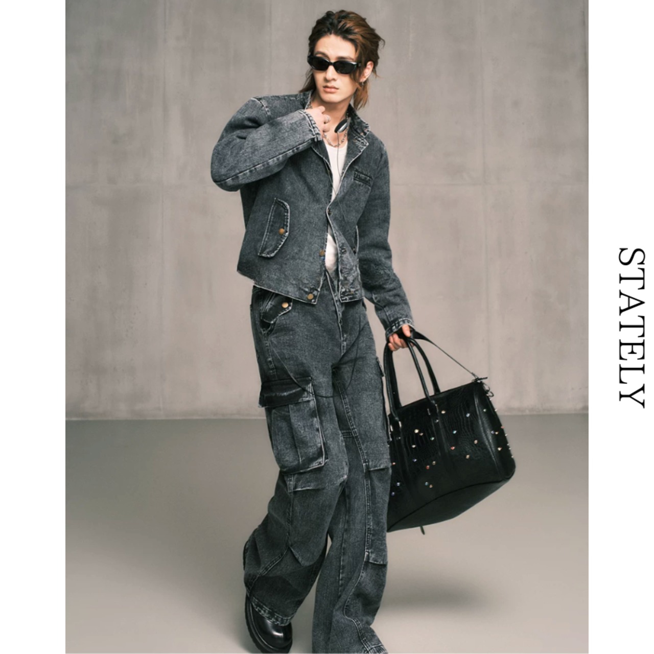 Vintage Wash デニムカーゴセットアップ/2color_ST39・画像3